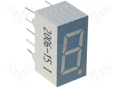 Дисплей SC36-11EWA Дисплей: LED; единичен 7-сегментен; 9,14mm; червен; 0,8-1,9mcd
